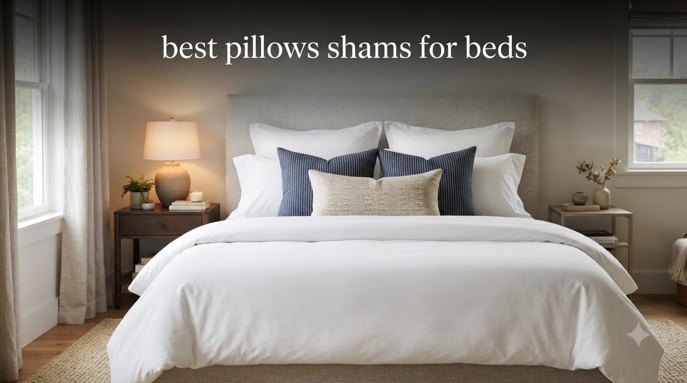 best pillows shams for beds