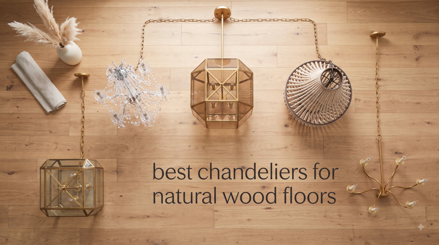 best chandeliers for natural wood floors
