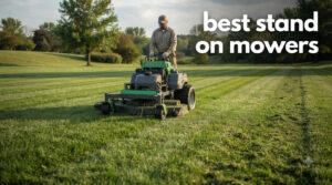 best stand on mowers