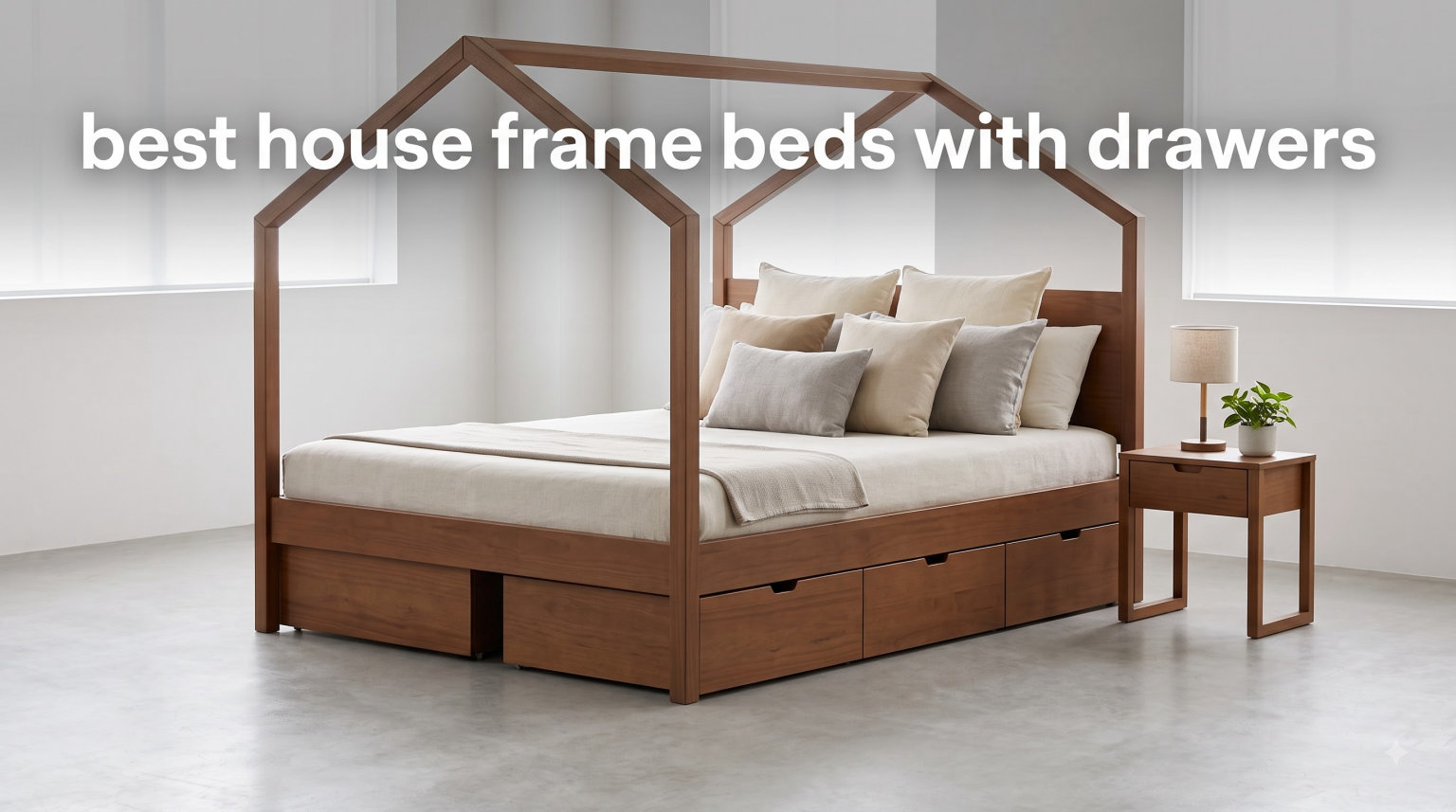 best house frame beds with drawers