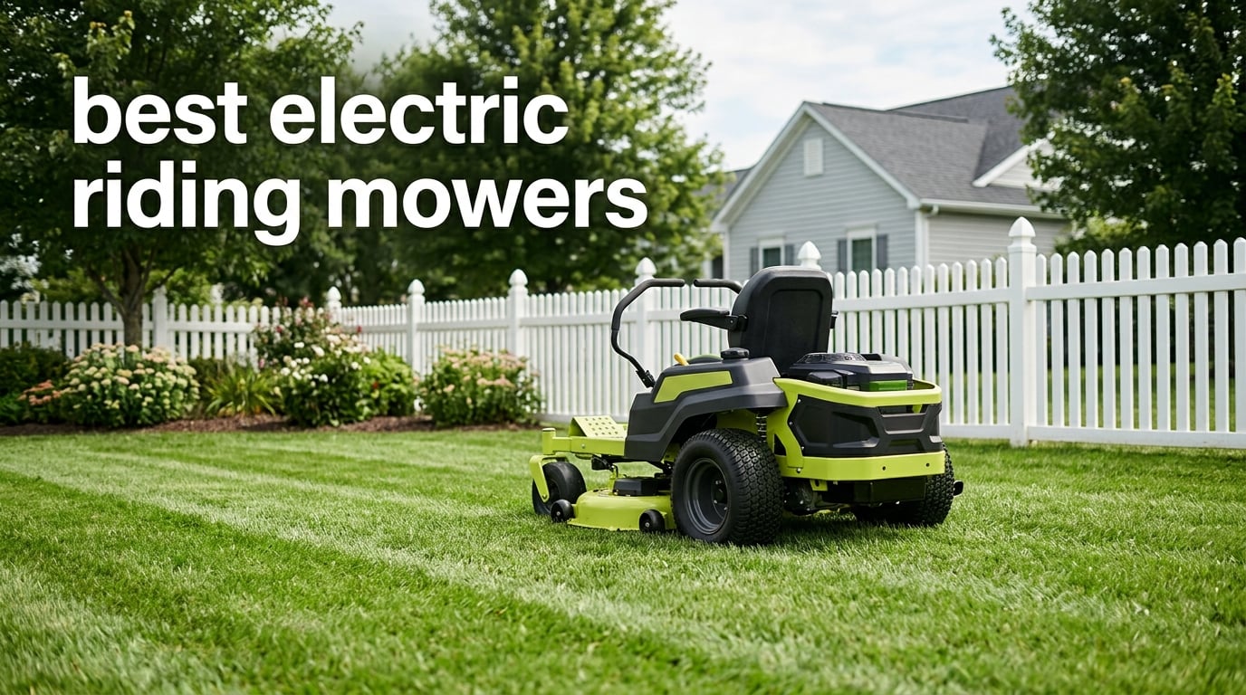 best electric riding mowers