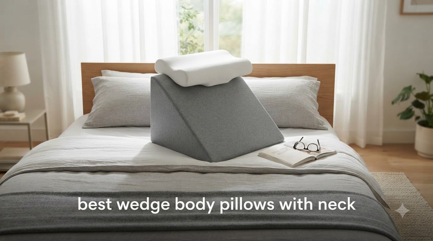 best wedge body pillows with neck