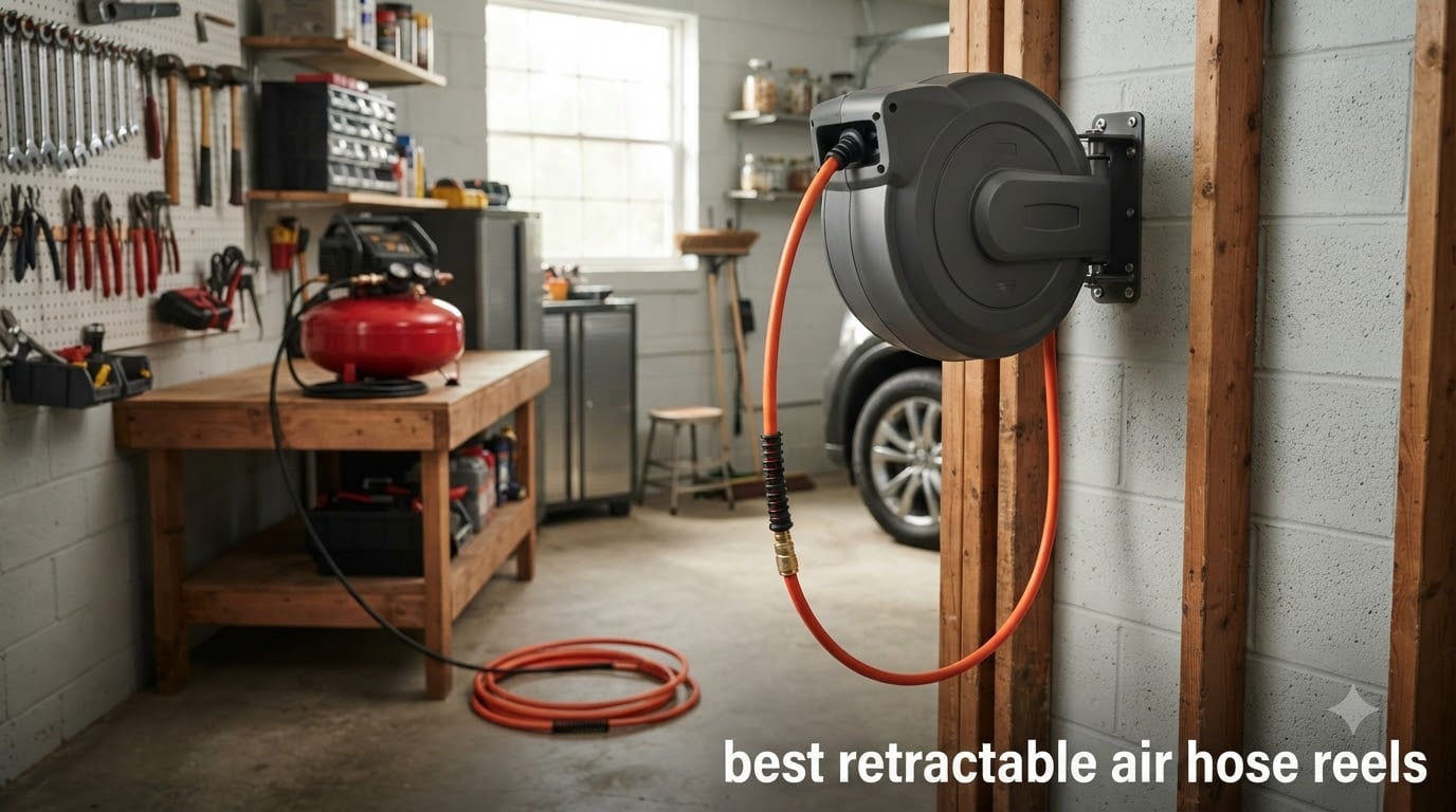 best retractable air hose reels