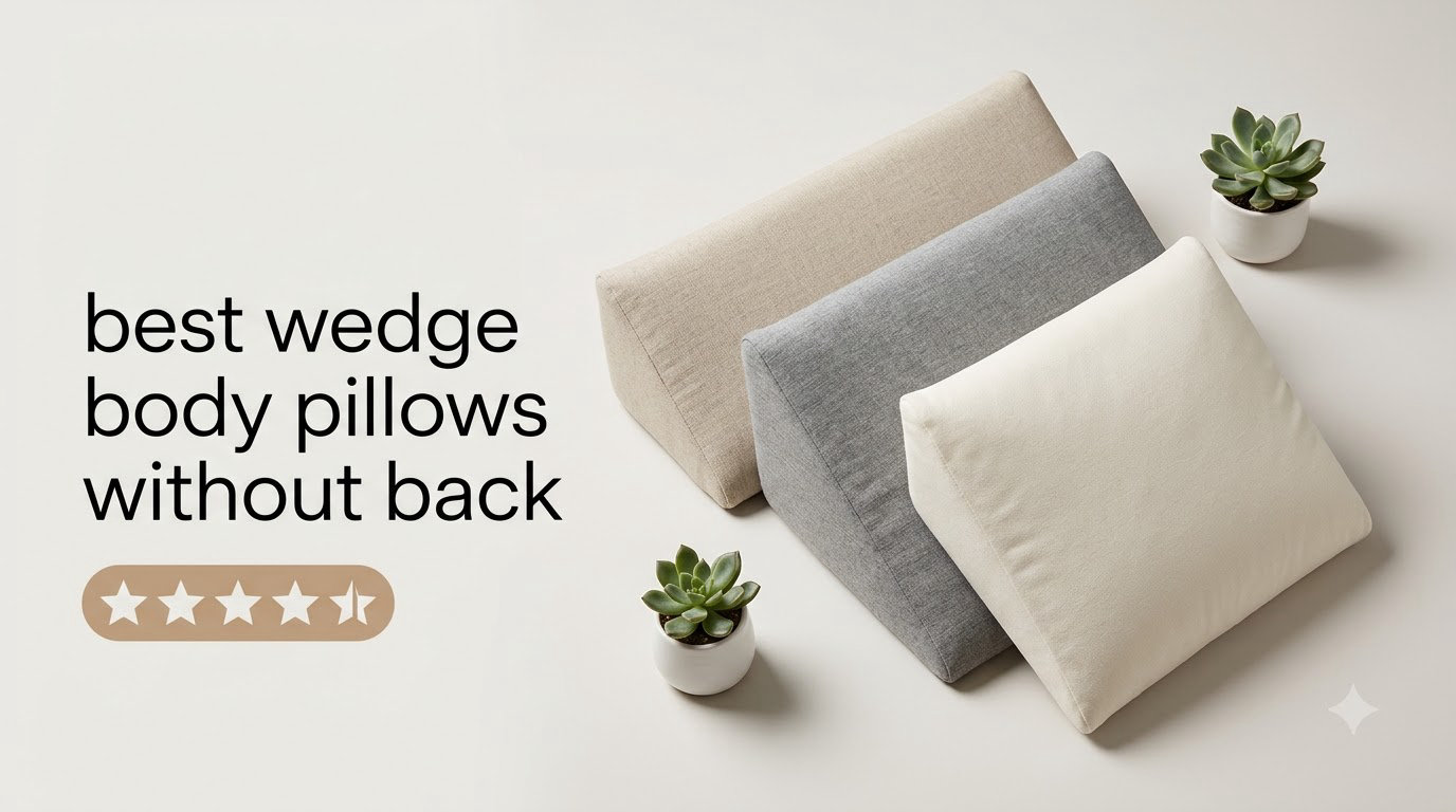 best wedge body pillows without back