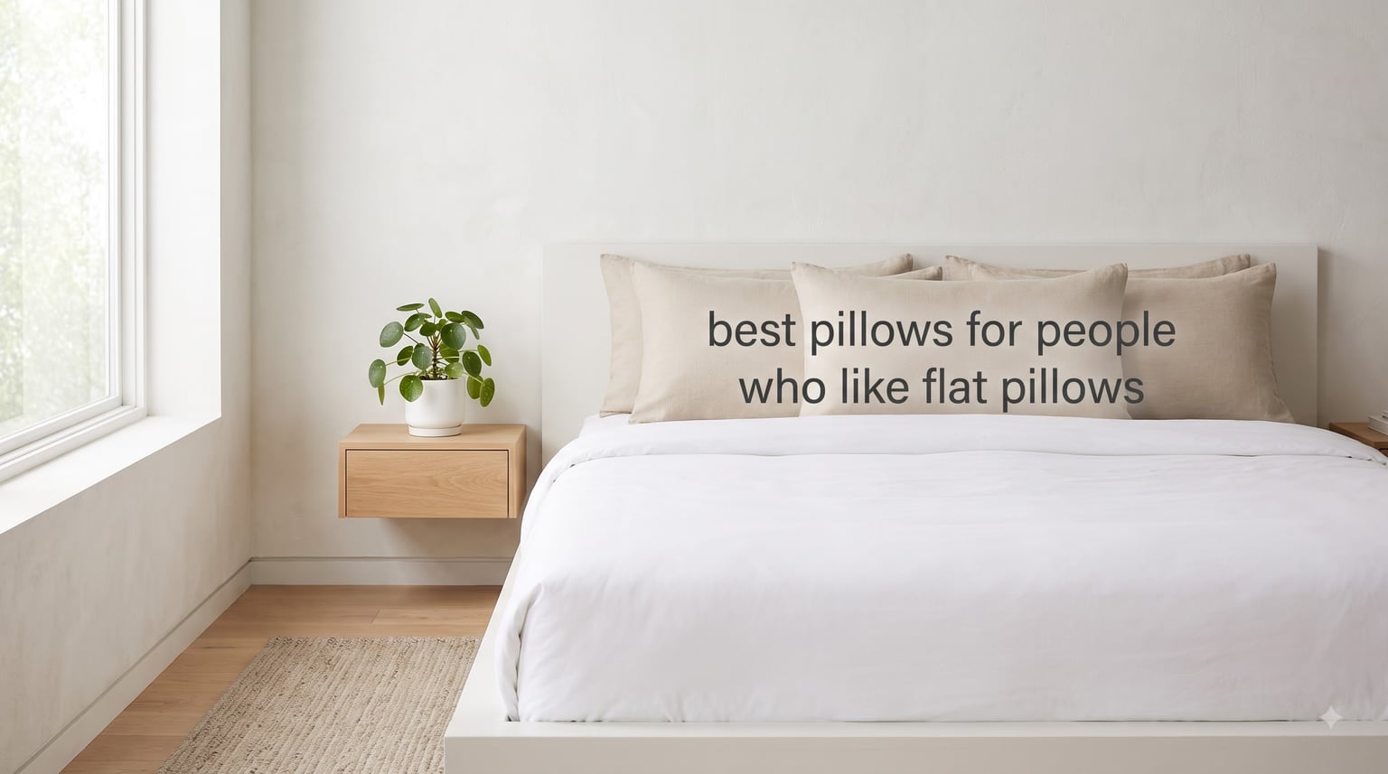 best pillows for people who like flat pillows