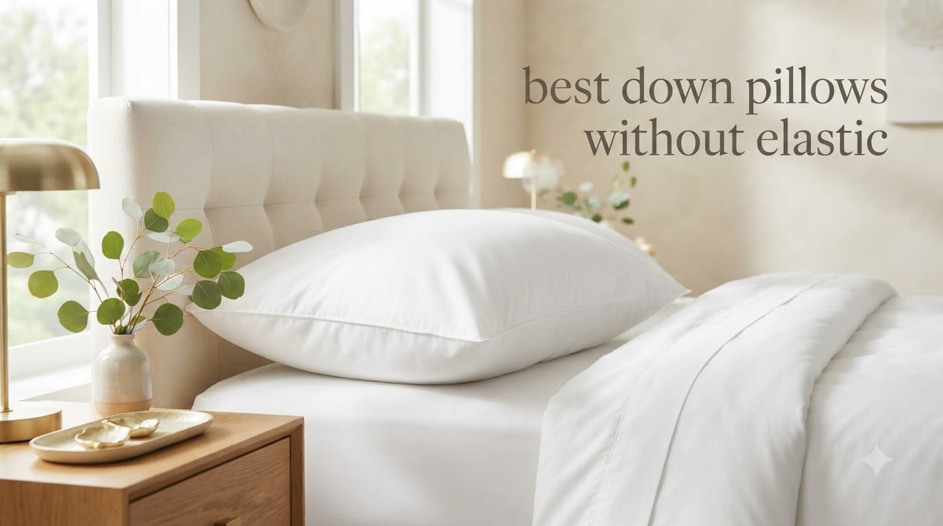 best down pillows without elastic