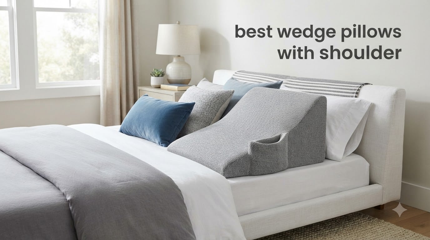 best wedge pillows with shoulder