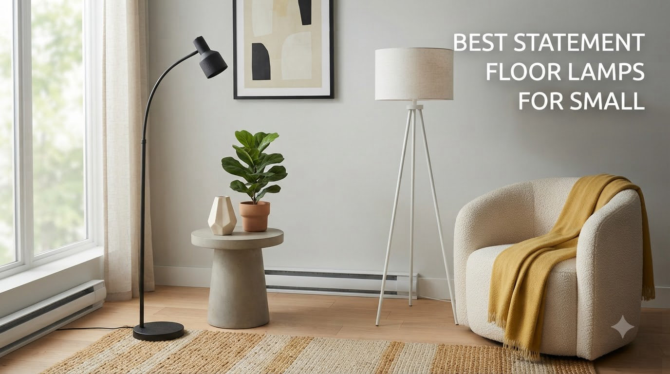 best statement floor lamps for small