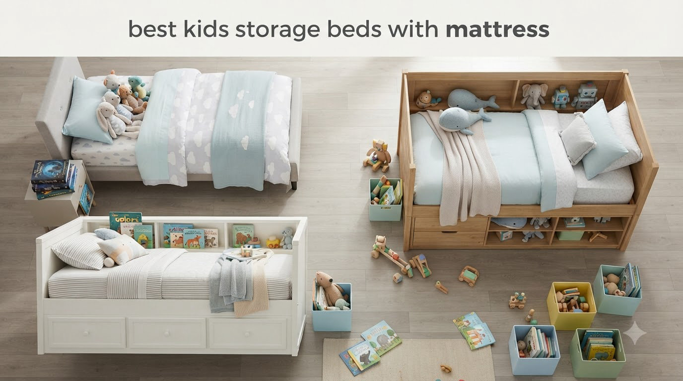 best kids storage beds with mattress