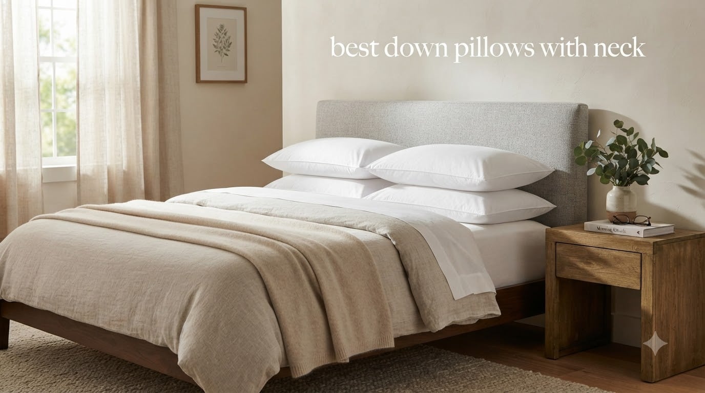 best down pillows with neck