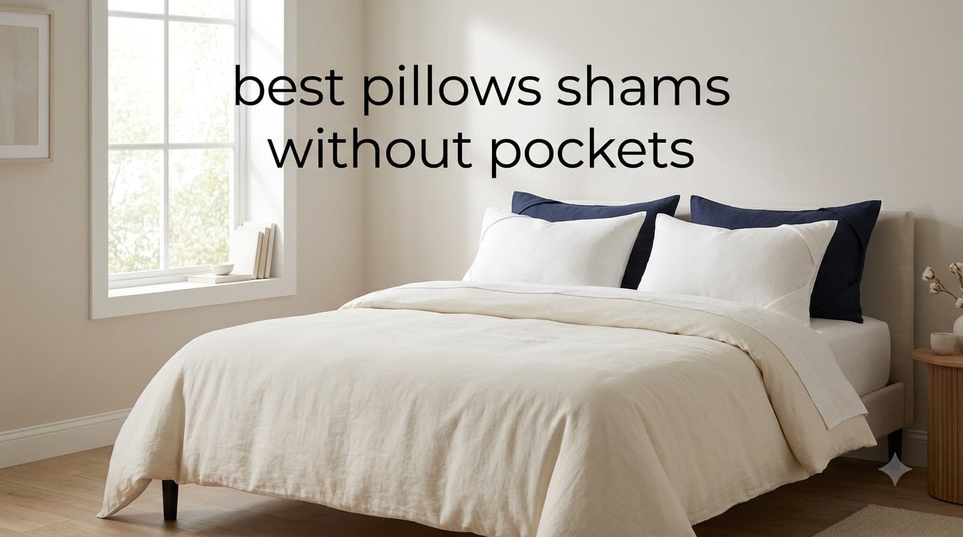 best pillows shams without pockets
