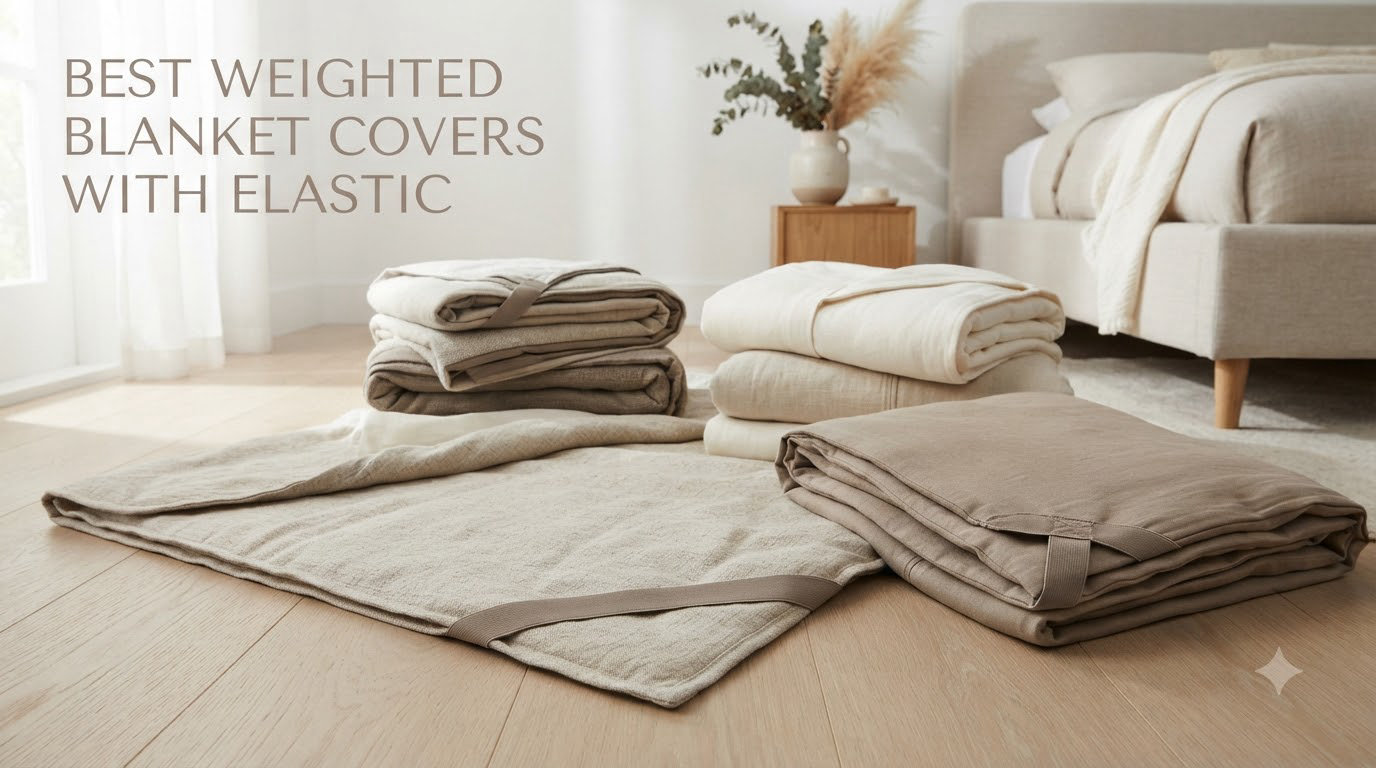 best weighted blanket covers with elastic