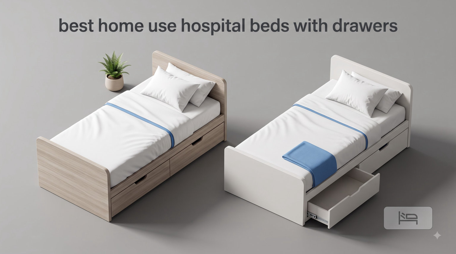 best home use hospital beds with drawers