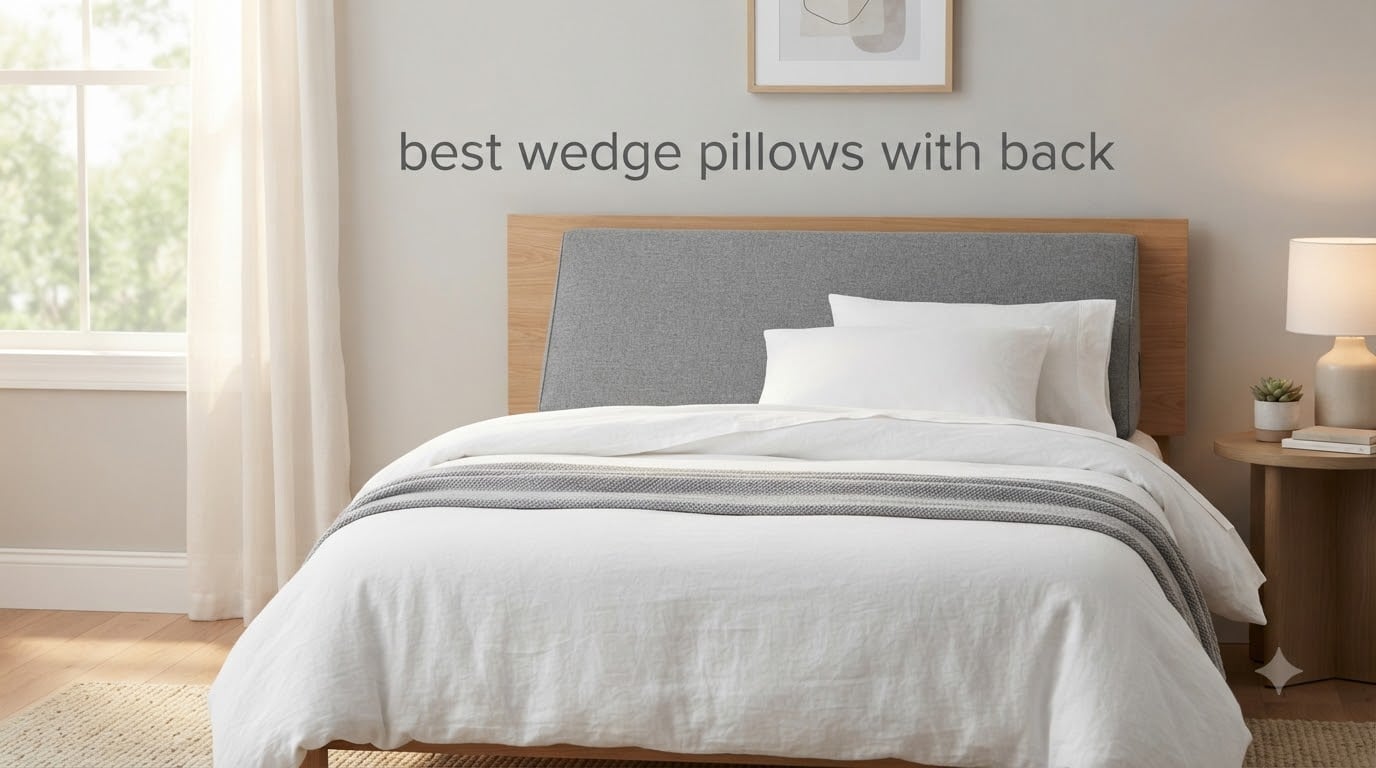 best wedge pillows with back