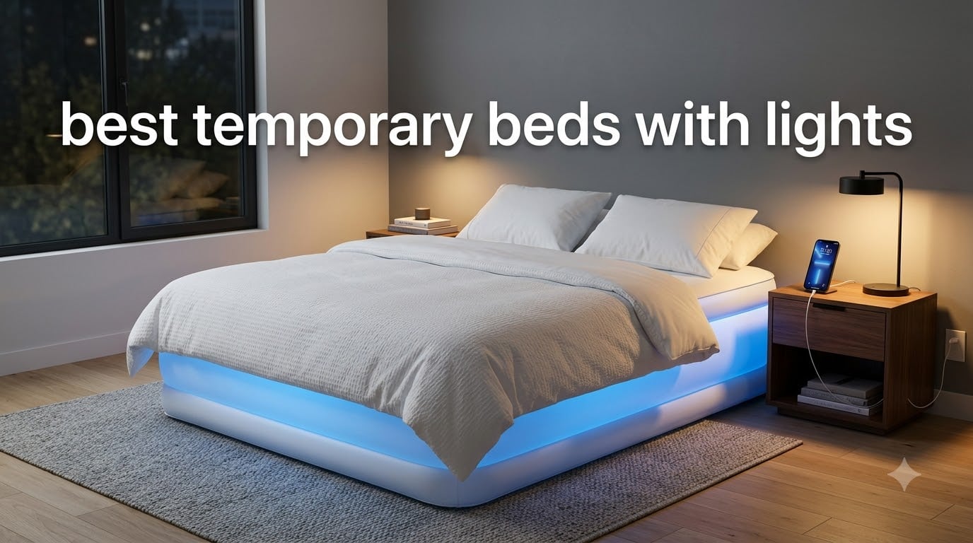 best temporary beds with lights