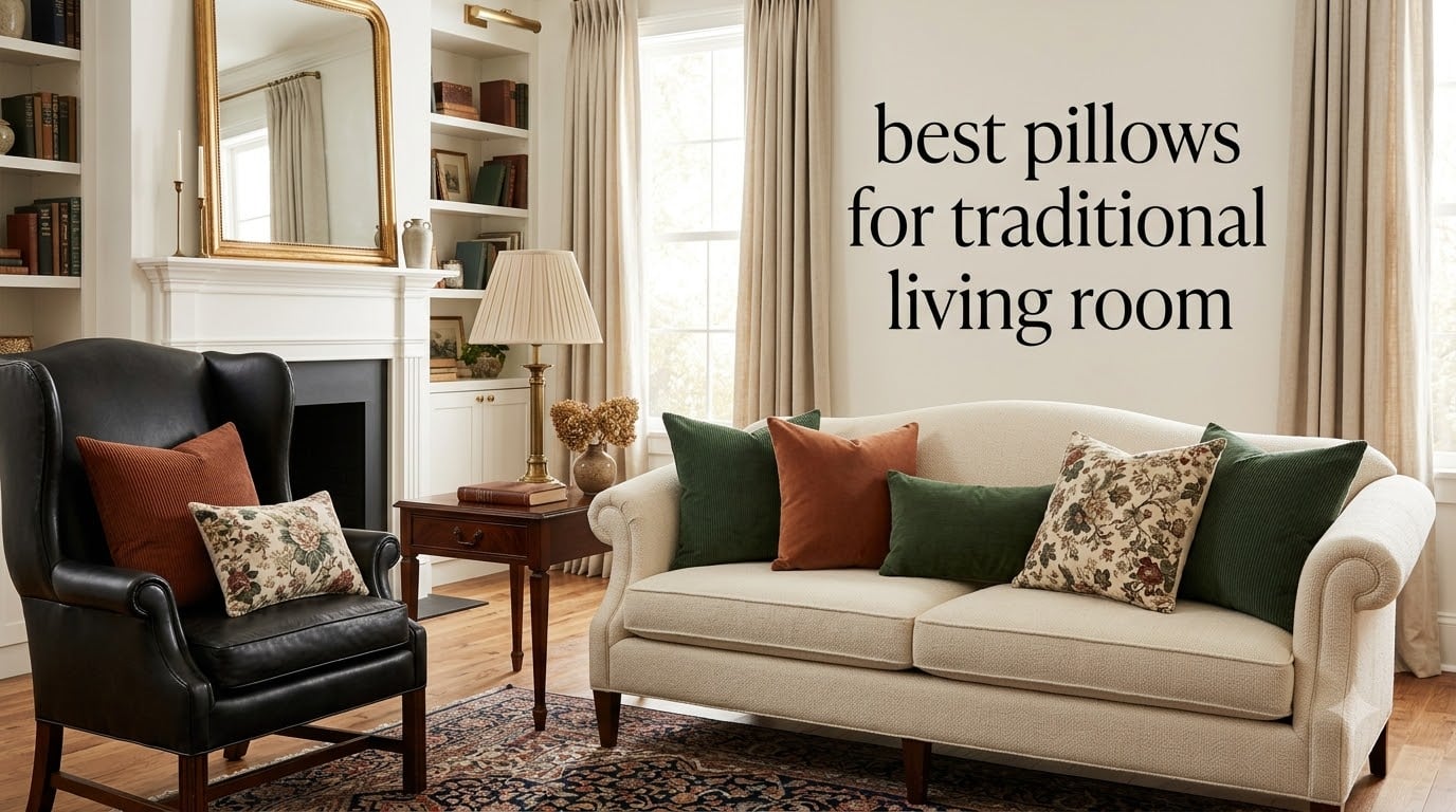 best pillows for traditional living room