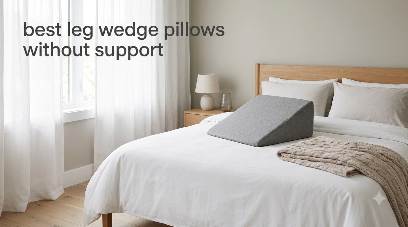 best leg wedge pillows without support