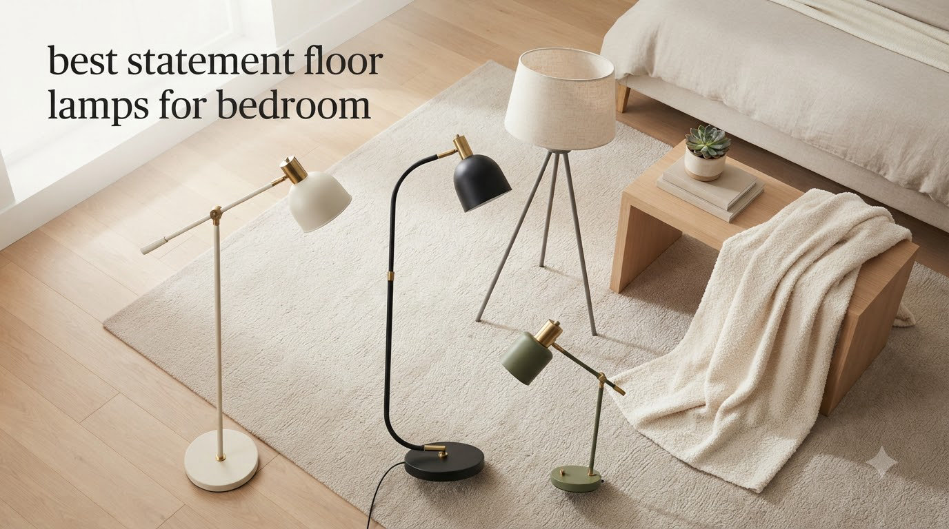 best statement floor lamps for bedroom