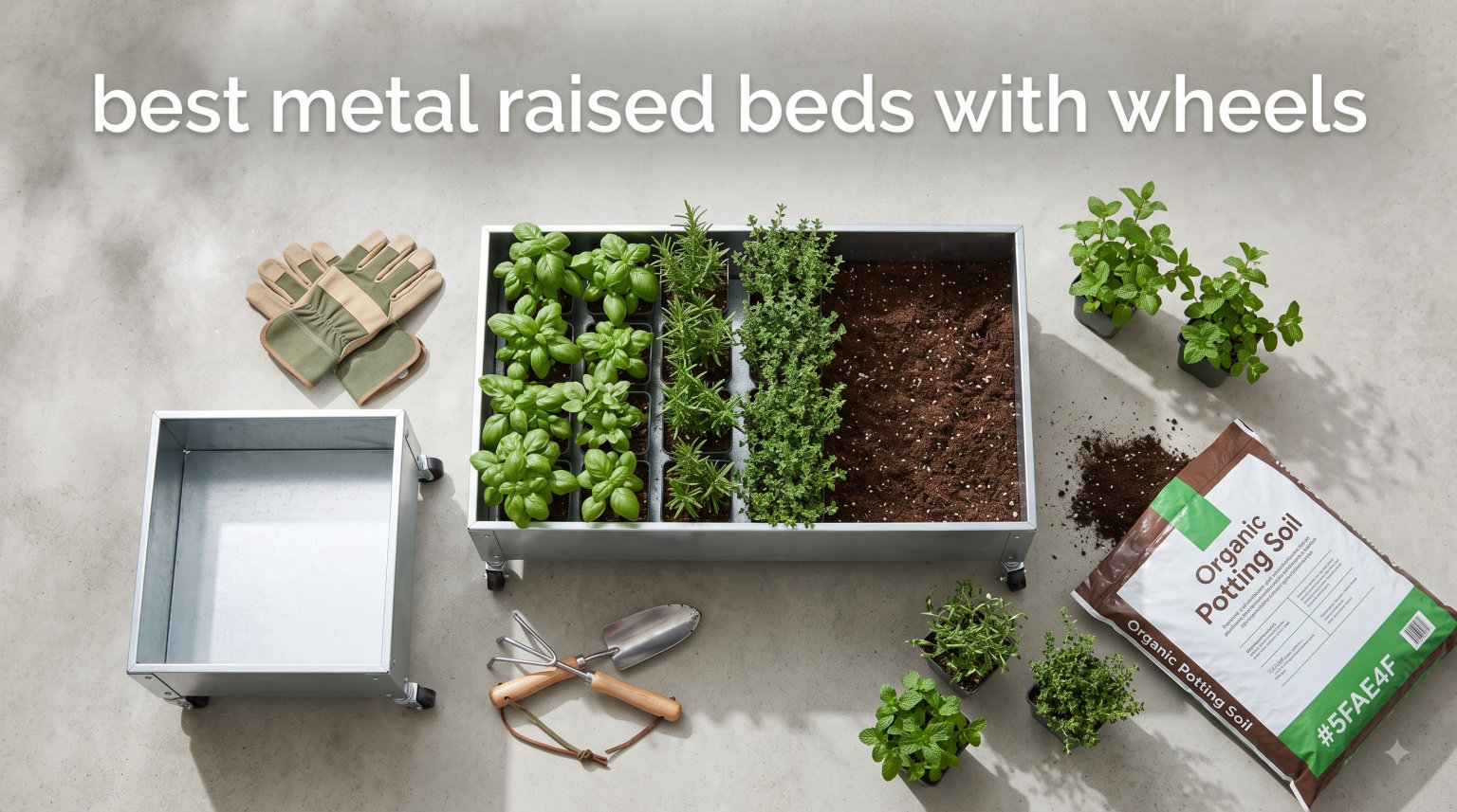 best metal raised beds with wheels
