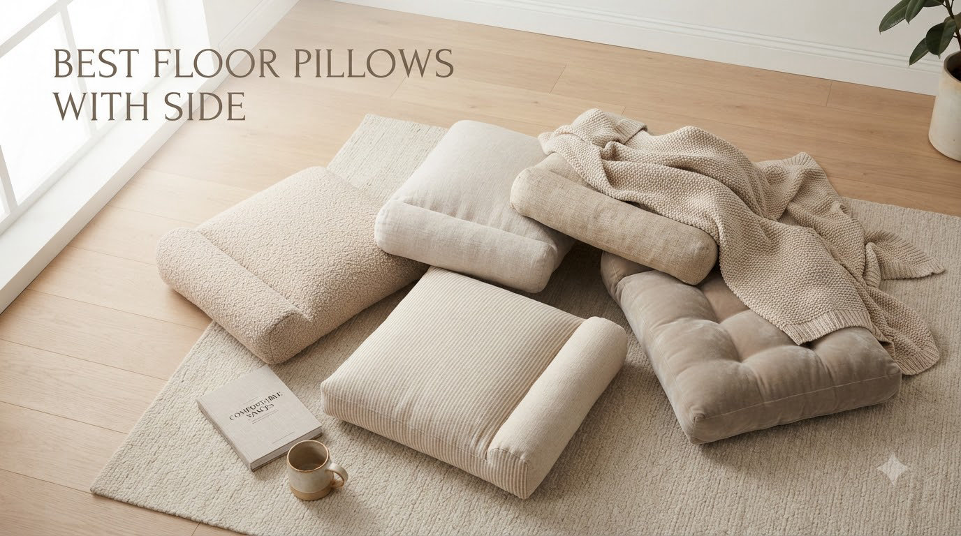 best floor pillows with side