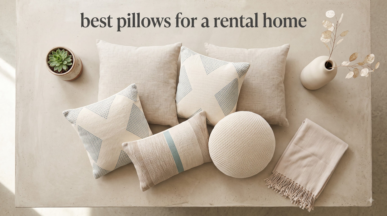 best pillows for a rental home