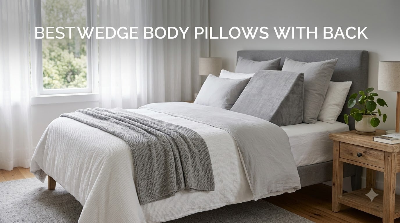best wedge body pillows with back