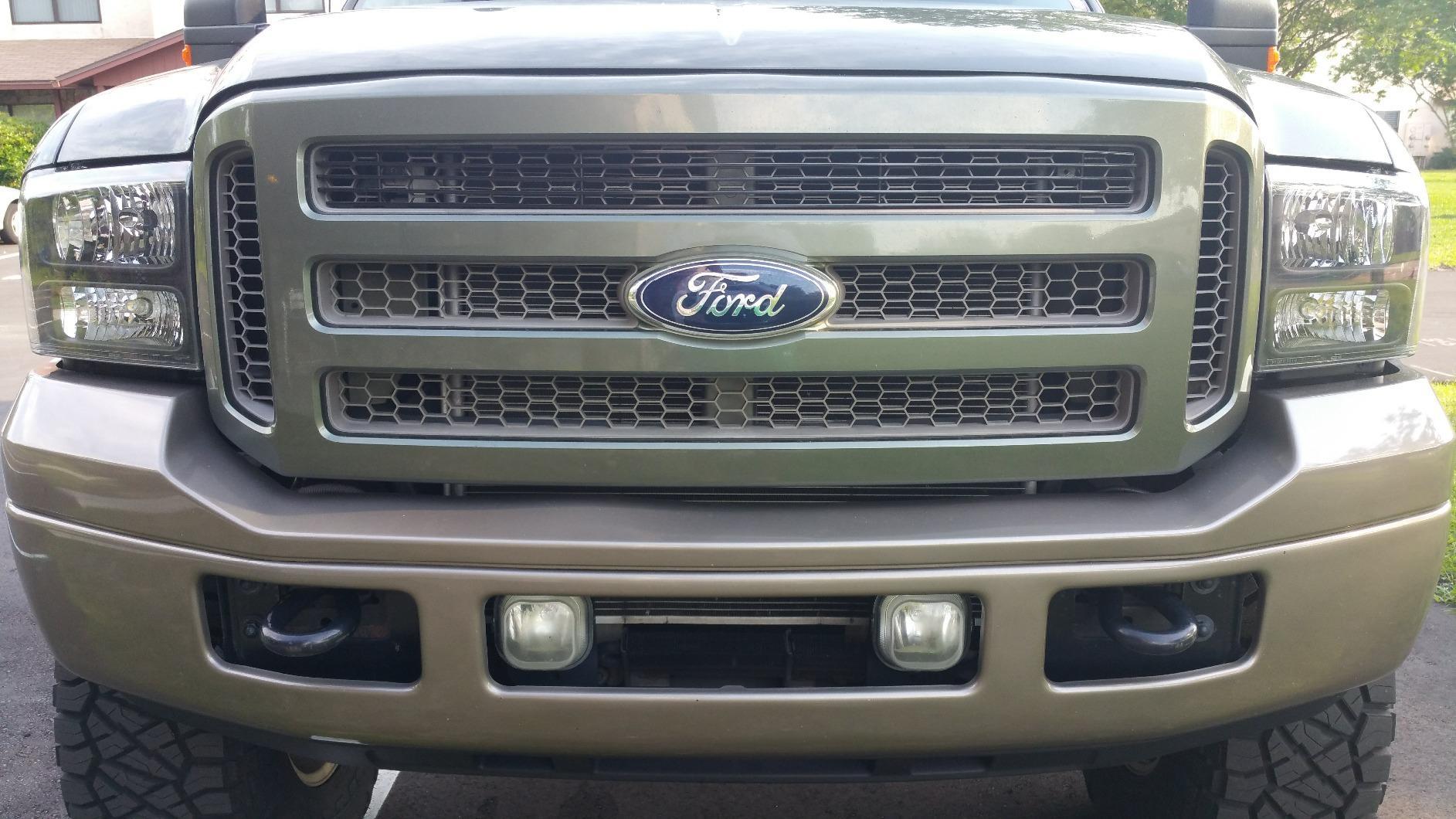 APS Compatible with Ford Excursion F-250 F-350 F-450 F-550 2005-2007 Honeycomb Style Between Bars Main Upper Stainless Steel SS Chrome Billet Front Grill Grille Insert F65799A customer photo 1