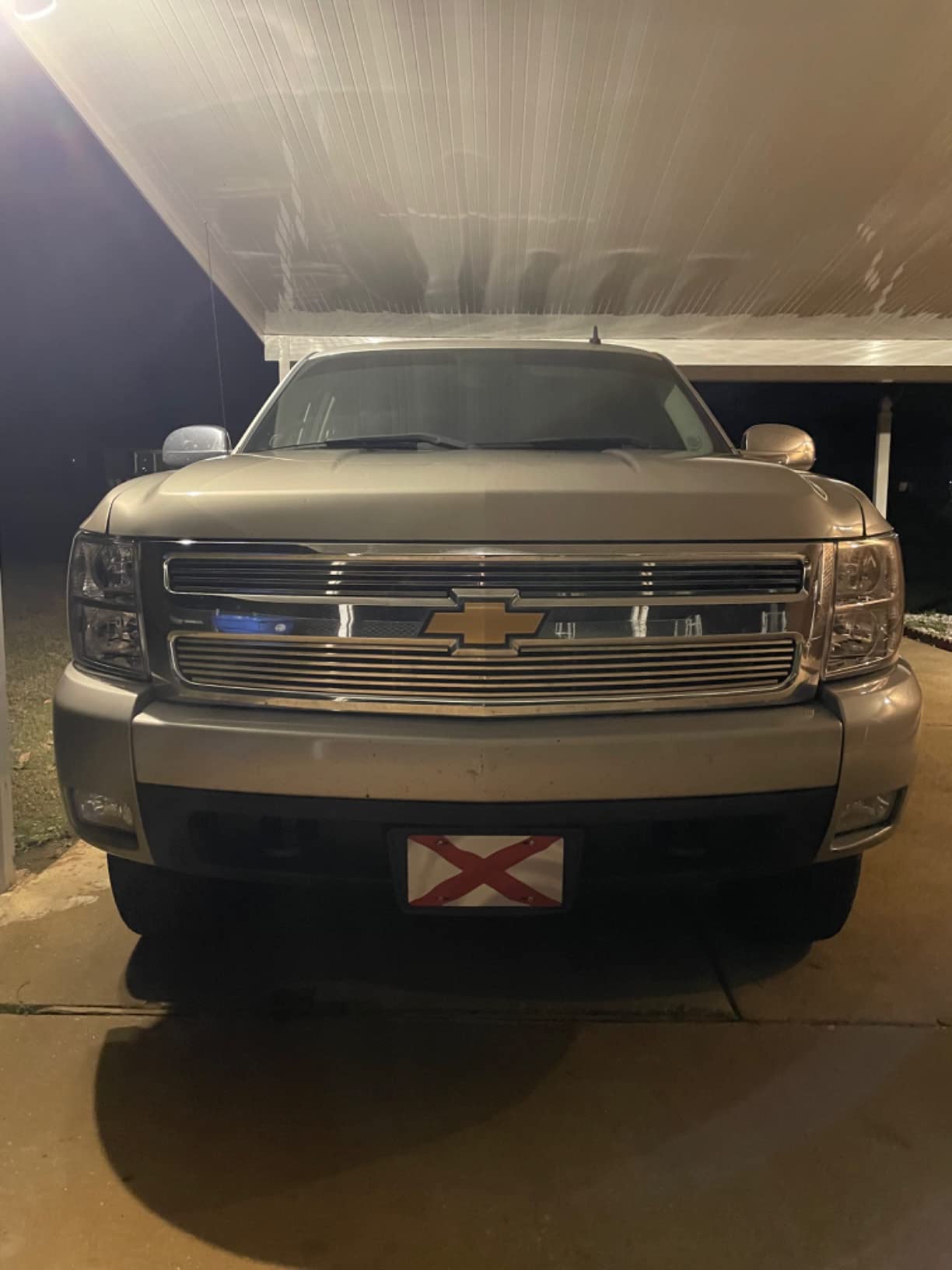 APS Compatible with Chevy Silverado 1500 2007-2013 Main Upper Stainless Steel SS Chrome Billet Front Grill Grille Insert C65766A customer photo 2