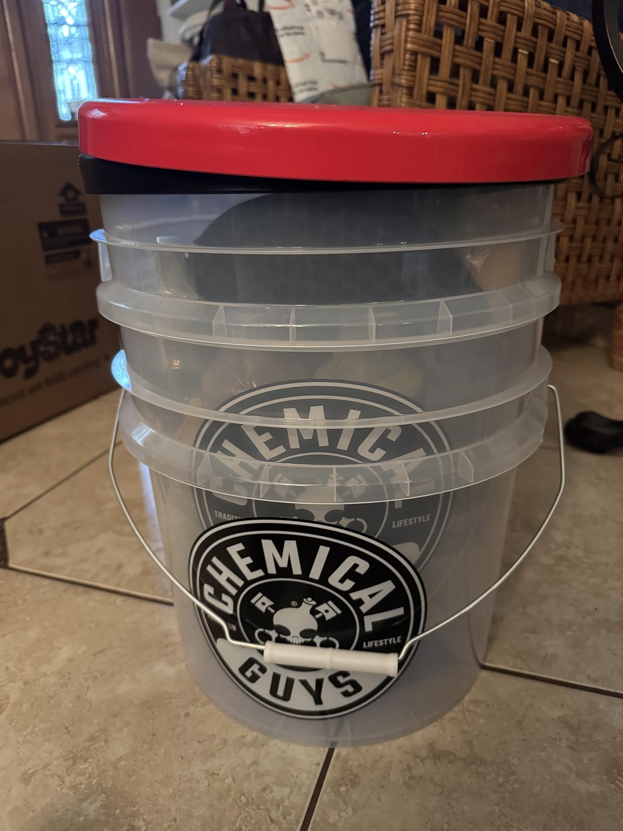 Chemical Guys Two Car Wash Bucket Kit with Dual Dirt Trap Filters, Chenille Wash Mitt, Mr. Pink, Citrus Wash, After Wash, and Drying Towel - 11 Items - Two Bucket Method Complete Setup customer photo 1