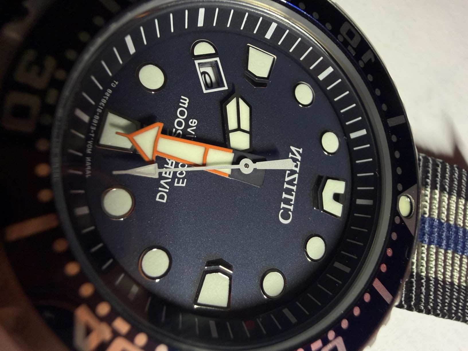 CITIZEN Promaster Dive Eco-Drive Watch, 3-Hand Date, ISO Certified, Luminous Hands and Markers, Rotating Bezel customer photo 2