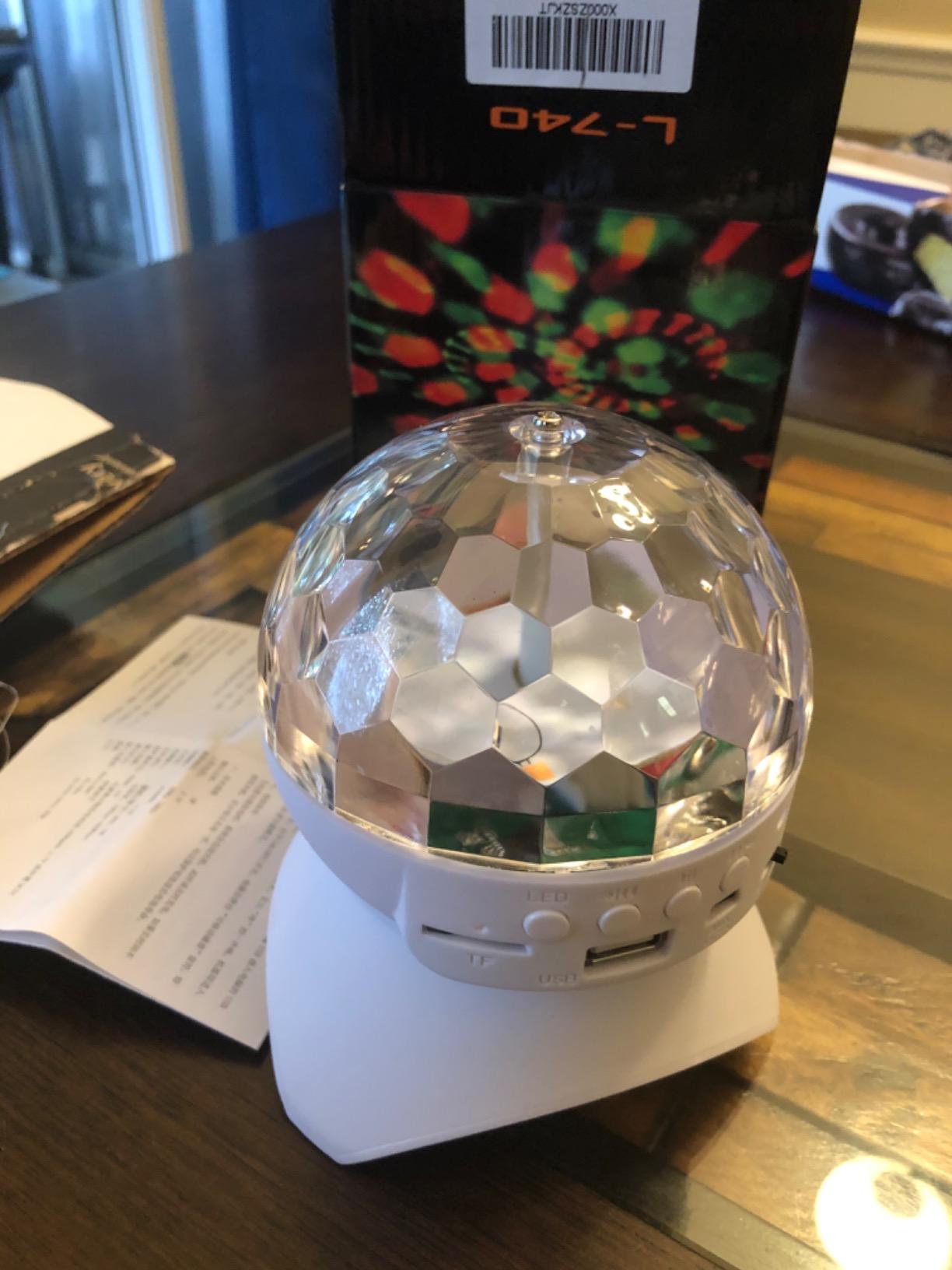 Disco Ball Home Party Light Show Speaker customer photo 1