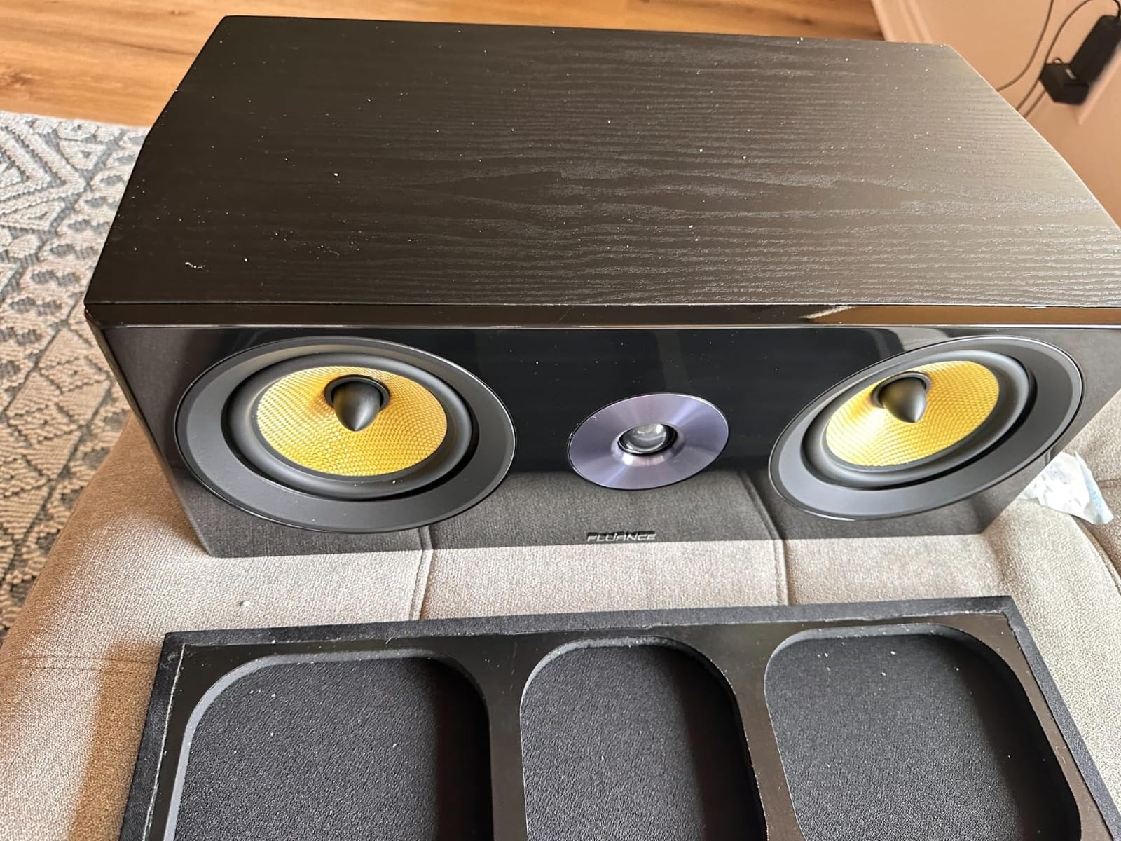 Fluance Signature HiFi 2-Way Center Channel Speaker for Enhanced Dialogue and Vocals in Home Theater Surround Sound Systems - Black Ash (HFC) customer photo 2