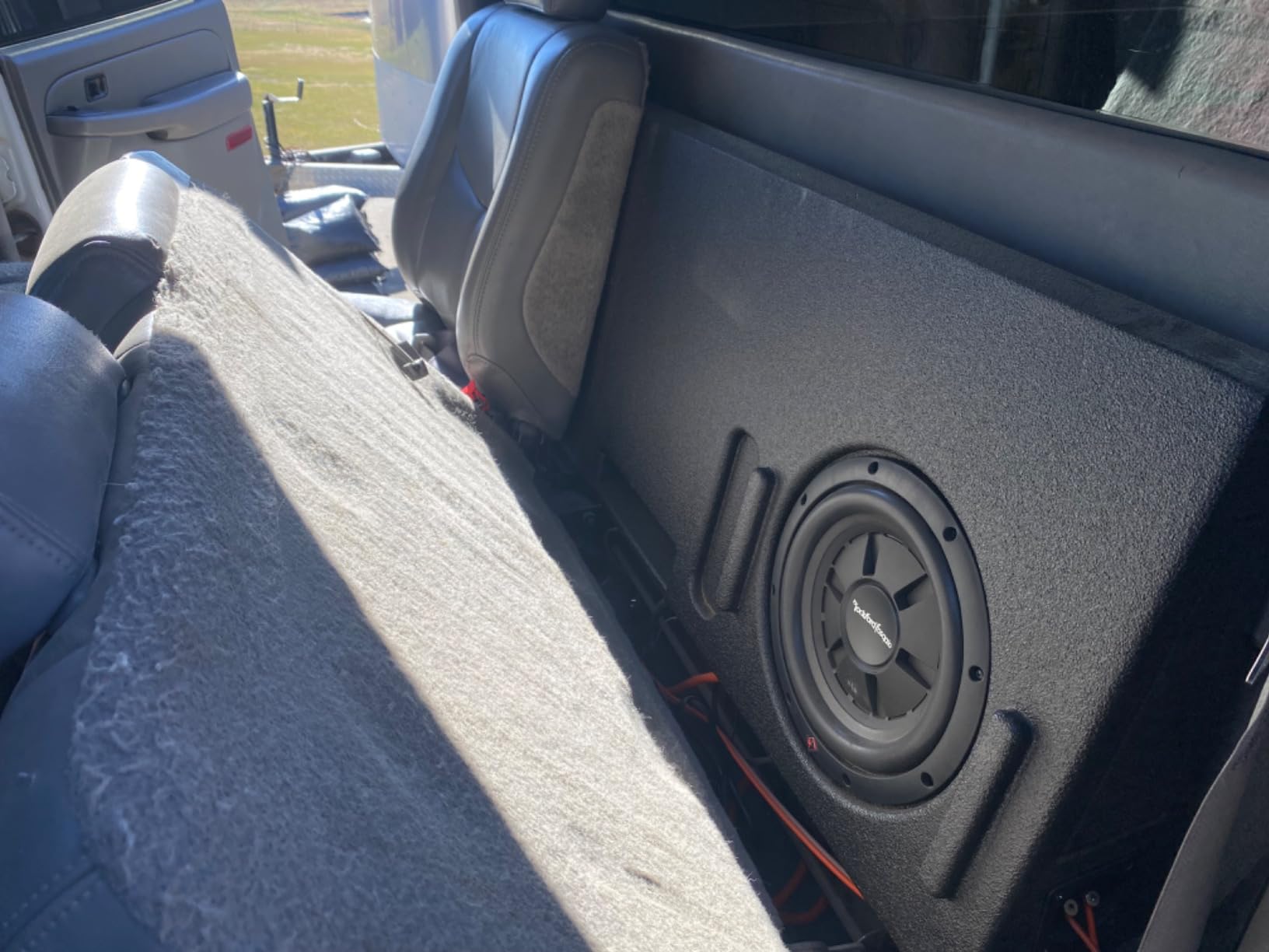 QPower Dual 10in Behind Seat Subwoofer Enclosure, QBomb Ported Sub Box Compatible with Toyota Tundra Crew Max 2014-2021 customer photo 2