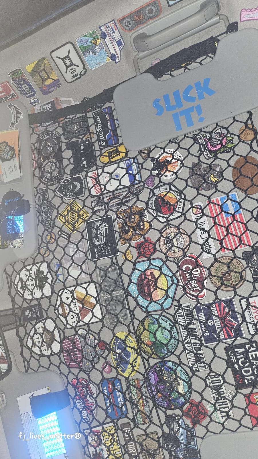 MICTUNING Upgraded 41 x 30 Inch Cargo Net Auto Trunk Rear Cargo Organizer Elastic Mesh Net Holder - Universal Fit for SUV Truck Mini Vans customer photo 1