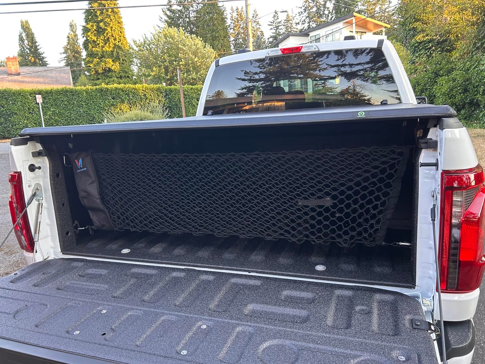 MICTUNING Upgraded 41 x 30 Inch Cargo Net Auto Trunk Rear Cargo Organizer Elastic Mesh Net Holder - Universal Fit for SUV Truck Mini Vans customer photo 2