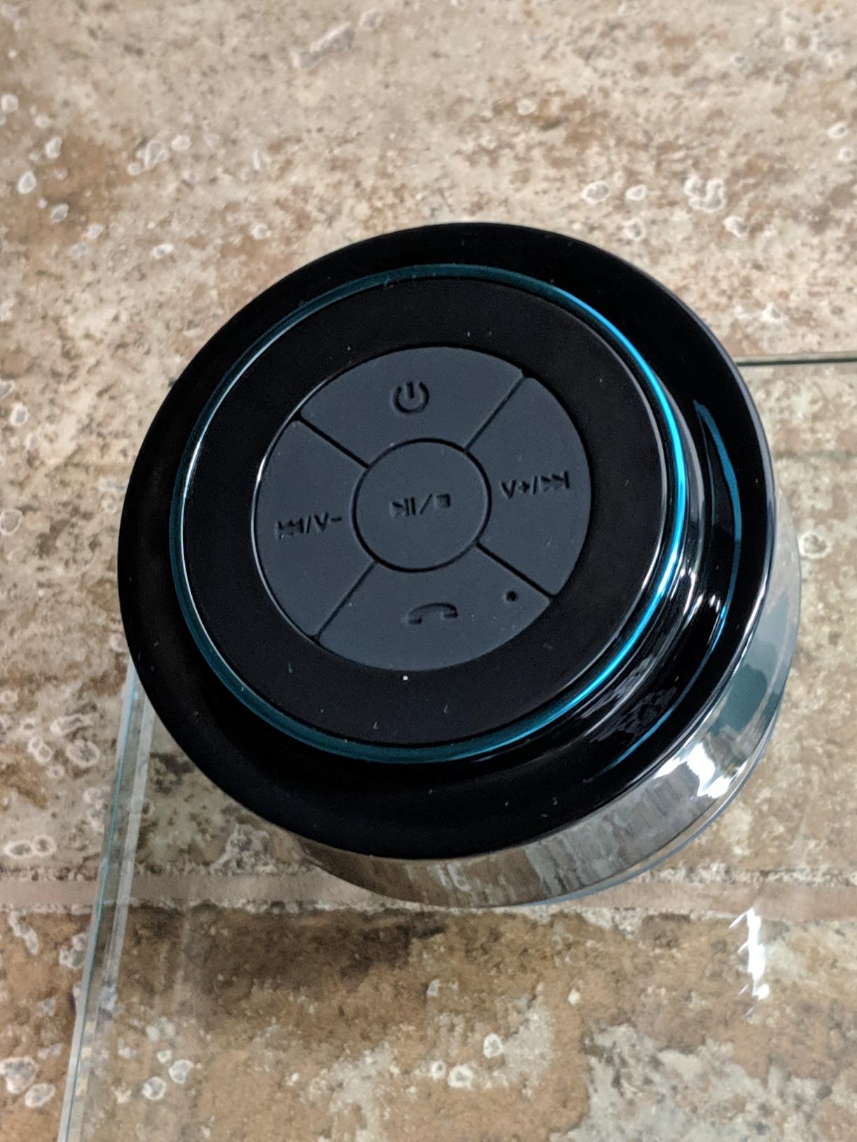 HAISSKY Bluetooth Shower Speakers, Portable Wireless Speaker with Suction Cup, IP67 Waterproof Speaker Pairs Easily to Phones, Tablets, Computer, Gift for Men & Women customer photo 2