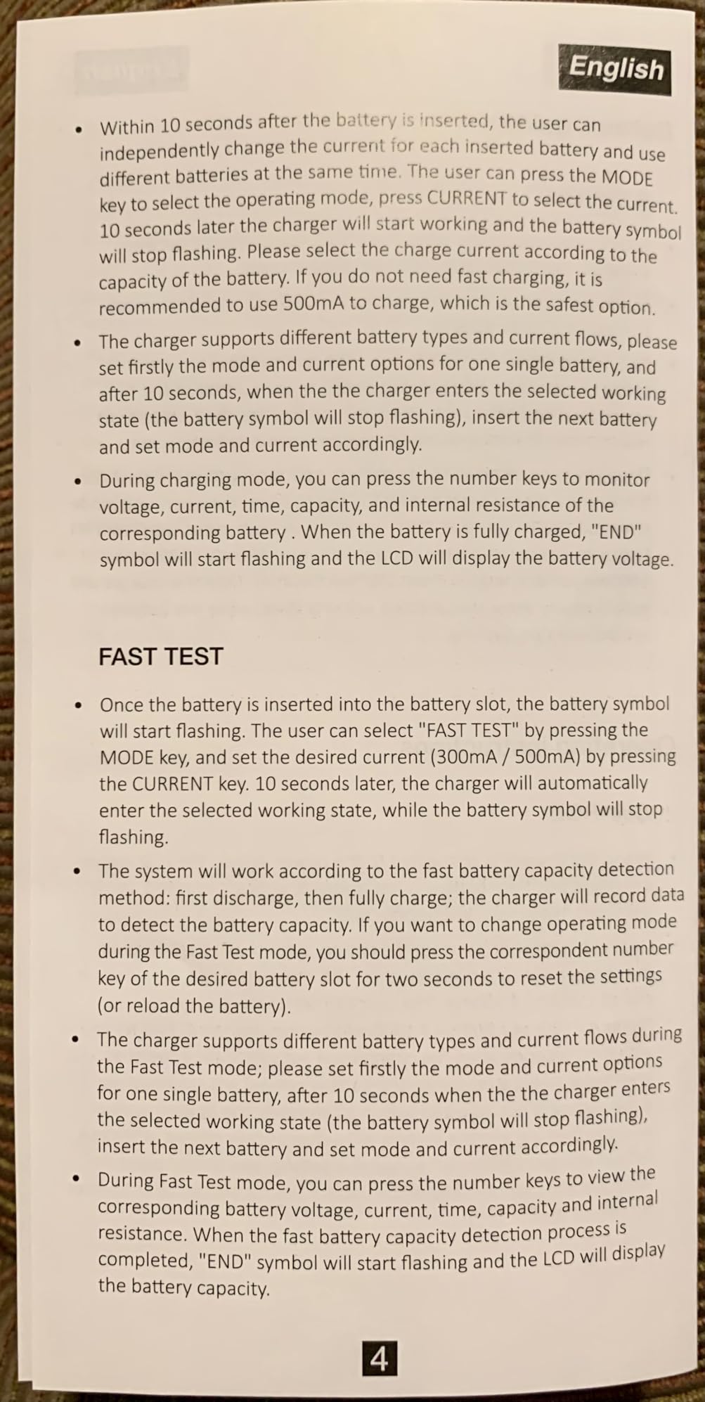 C4 LCD Display Speedy Universal Smart Battery Charger,Battery Capacity Analyzer for Rechargeable Batteries, aa Battery Charger, 18650 Battery Charger customer photo 2