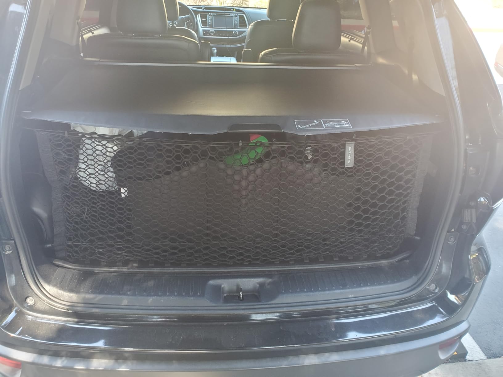 Envelope Style Trunk Mesh Cargo Net | for Toyota Highlander 2014-2026 Regular & Hybrid Car Accessories | Premium Trunk Organizers and Storage | SUV Truck Cargo Nets | Vehicle Carrier Organizer customer photo 1