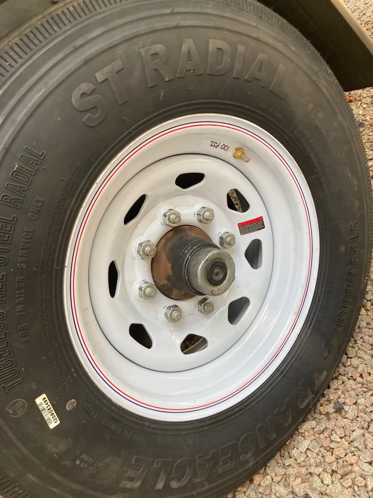 Transeagle ST Radial All Steel Heavy Duty Premium Trailer Radial Tire-ST235/80R16 235/80/16 235/80-16 129/125M Load Range G LRG 14-Ply BSW Black Side Wall customer photo 2