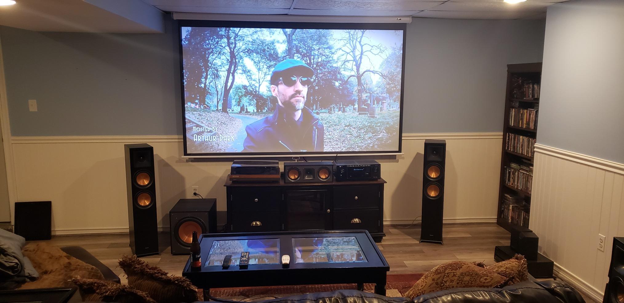 LG CineBeam UHD 4K Projector HU70LA - DLP Home Theater Smart Projector with Alexa Built-In, White customer photo 1