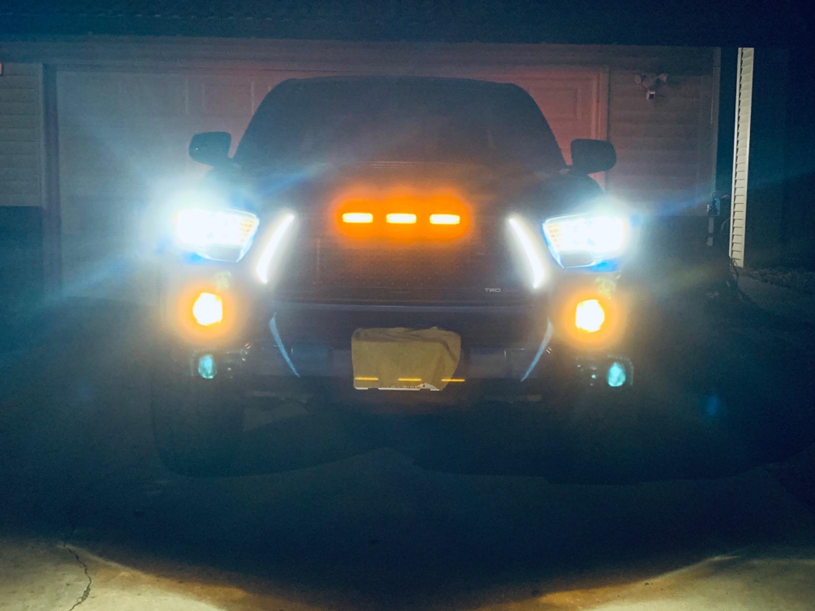 Mesh Front Grille Compatible with Toyota Tacoma 2005-2011,Matte Black customer photo 2