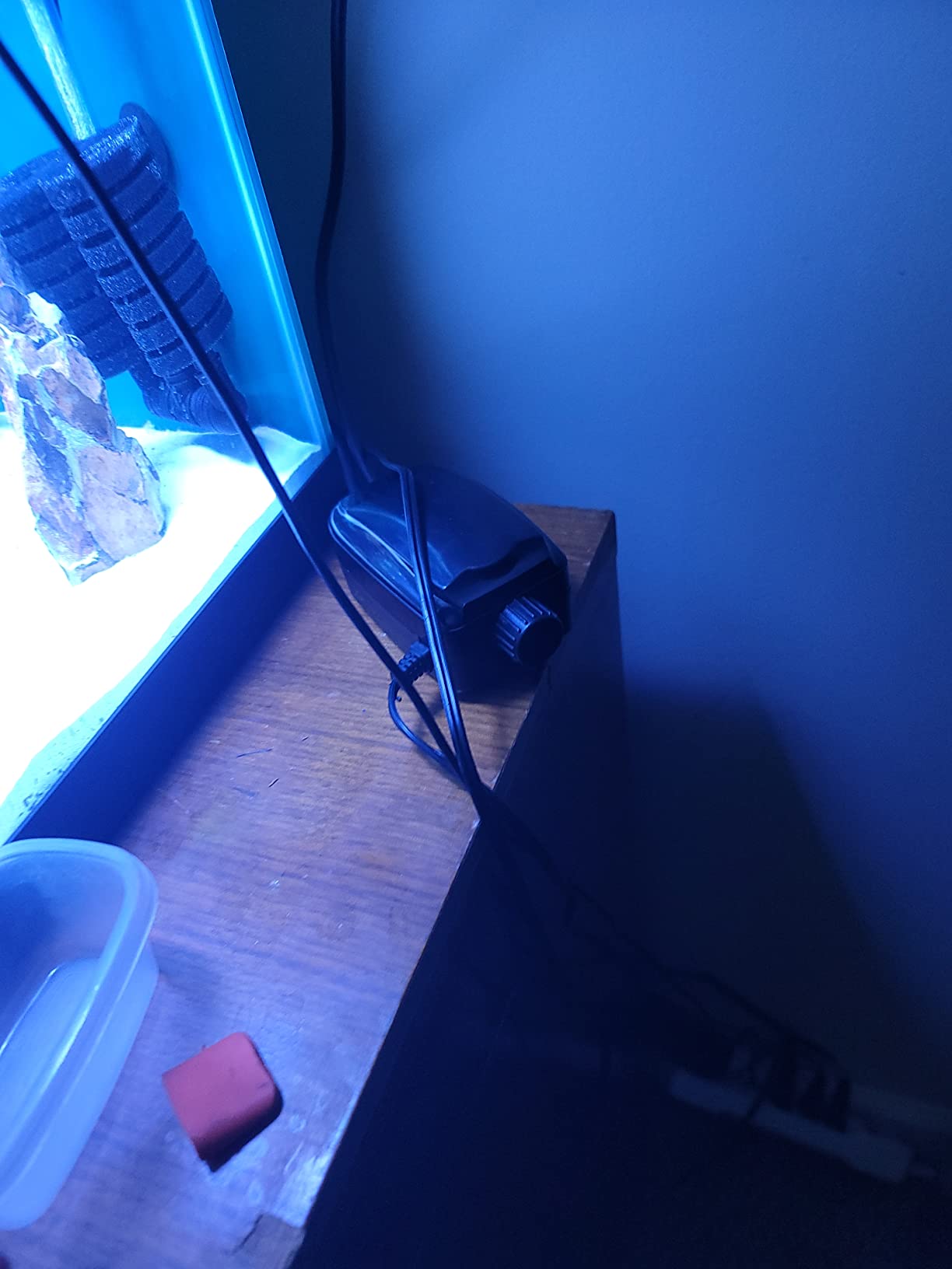 AQUANEAT Aquarium Air Pump, 100 Gal Fish Tank Air Pump, Hydroponic Oxygen Aerator with Airline Tubing, Bubbler Stones, Check Valve customer photo 1