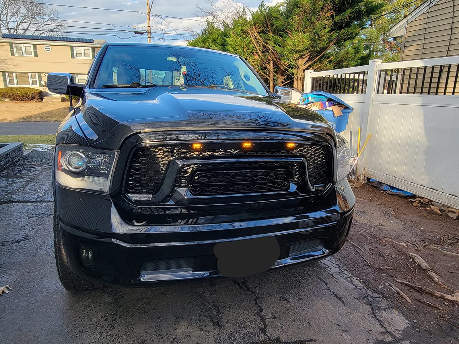 Fit 2013-2024 Dodge Ram 1500 Grille Rebel Style Matte Blac customer photo 1