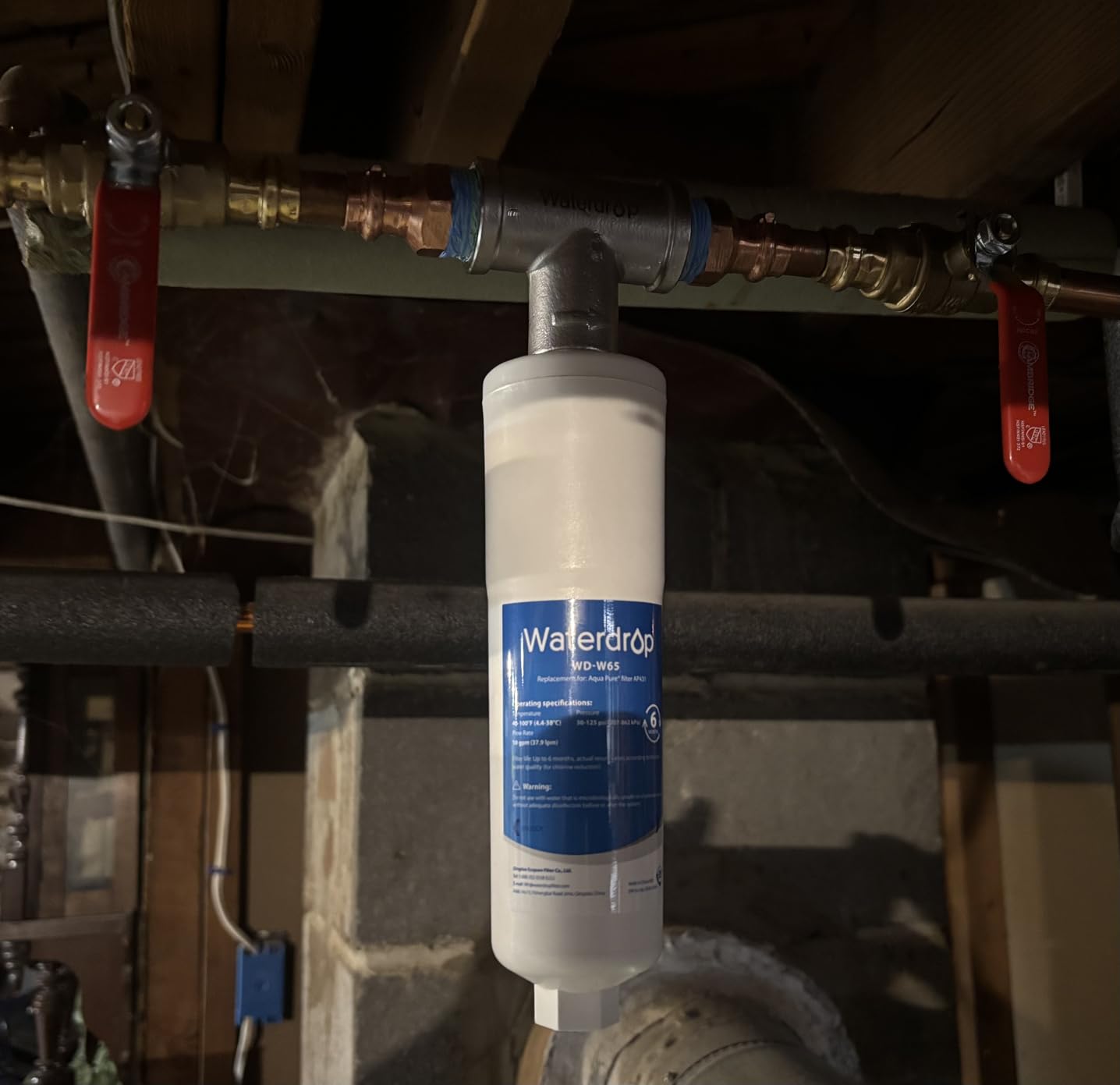 Waterdrop AP431 Whole House Scale Inhibitor with T-fitting customer photo 1