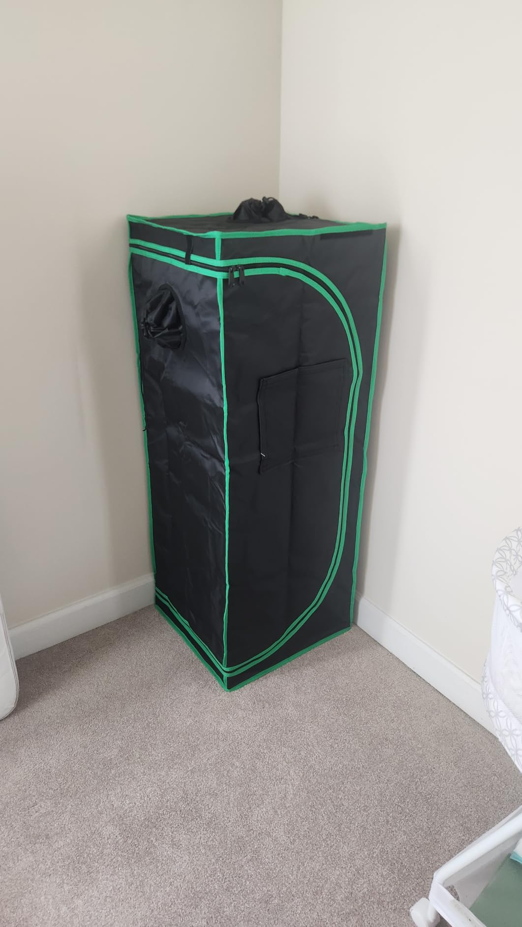 ATOUR 24”x24”x48” Grow Tent, Reflective 600D Mylar,Hydroponic Grow Tent with Observation Window and Floor Tray for Indoor Plant Growing 2’x2’ customer photo 1