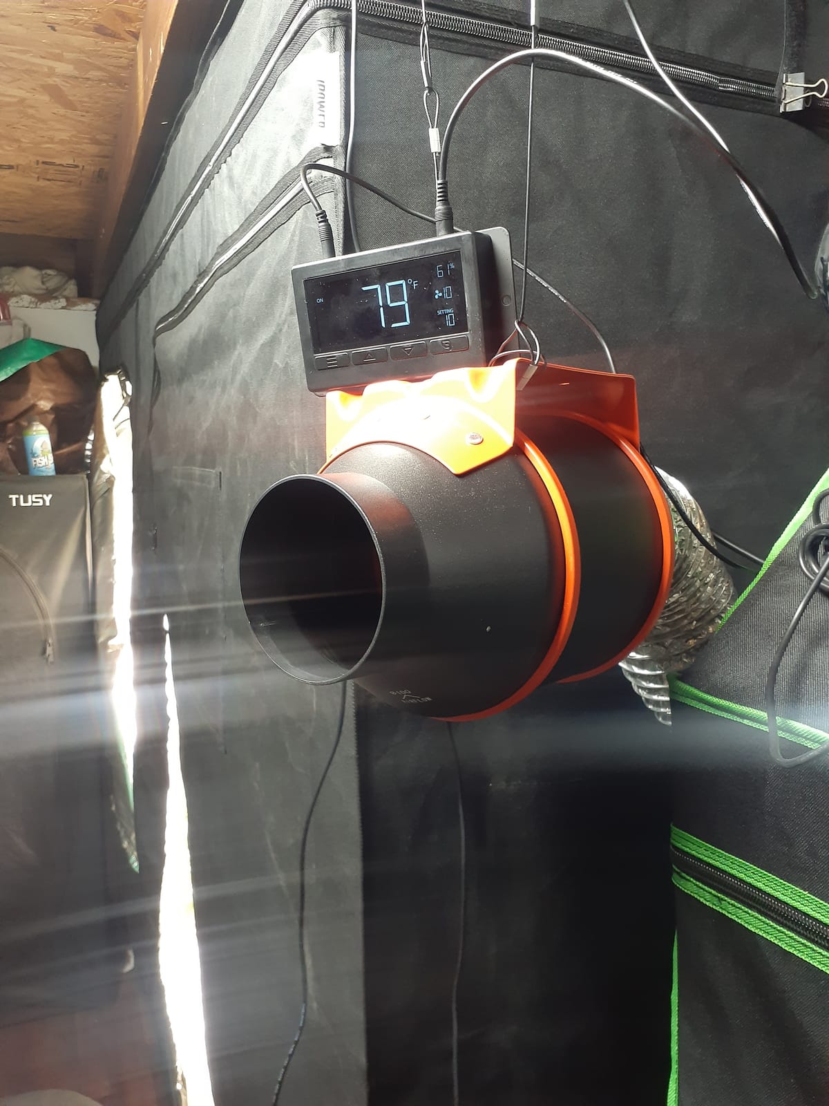 Spider Farmer 4 Inch Inline Duct Fan with Temp Humidity Controller, 205 CFM customer photo 2