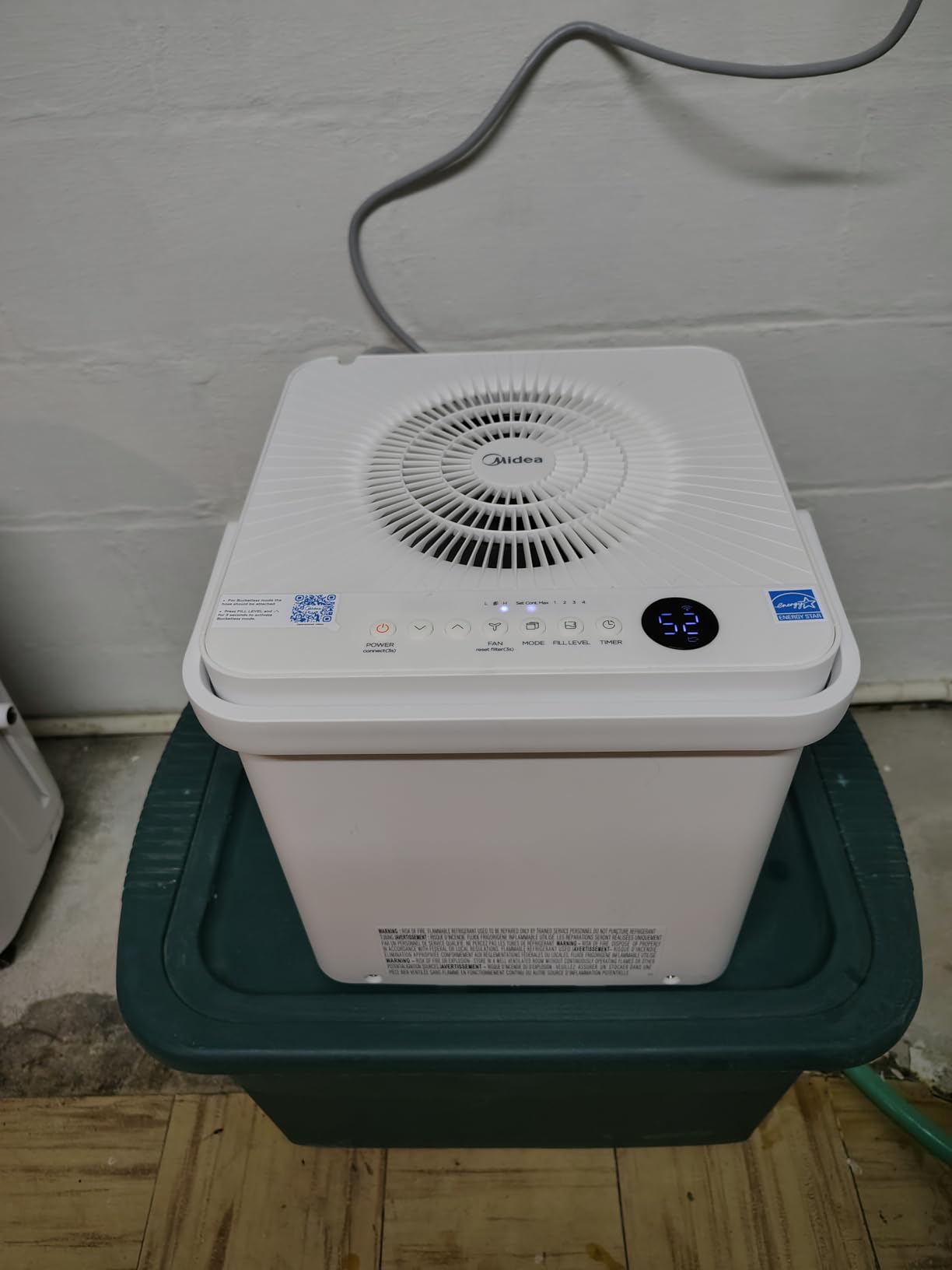 Midea Cube 20 Pint Dehumidifier for Basement, 1,500 Sq. Ft, Energy star customer photo 2