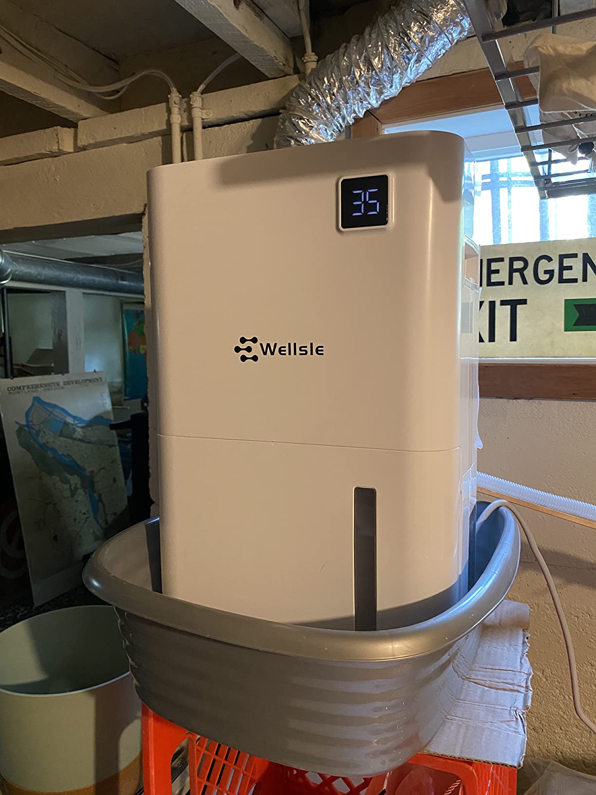 3500 Sq.Ft Dehumidifier, 50 Pint Dehumidifiers for Home and Basement with Drain Hose, Ultra-Quiet Bedroom Dehumidifier, Intelligent Humidity Control, 24 Hours Timer. customer photo 1
