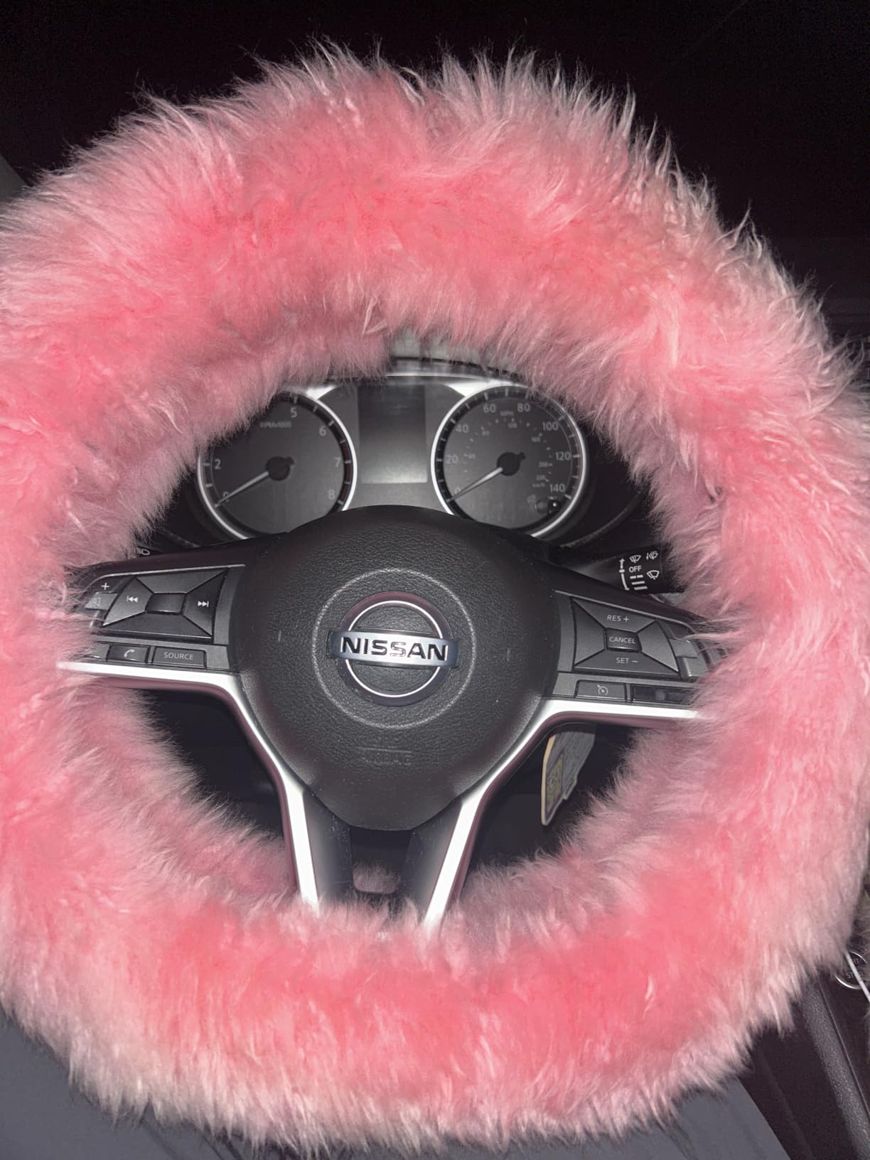 3Pcs Set Fashion Fluffy Fuzzy Wool Fur Soft Car Steering Wheel Cover with Handbrake Cover & Gear Shift Cover for Women/Girls/Ladies Auto Long Wool Accessories customer photo 2