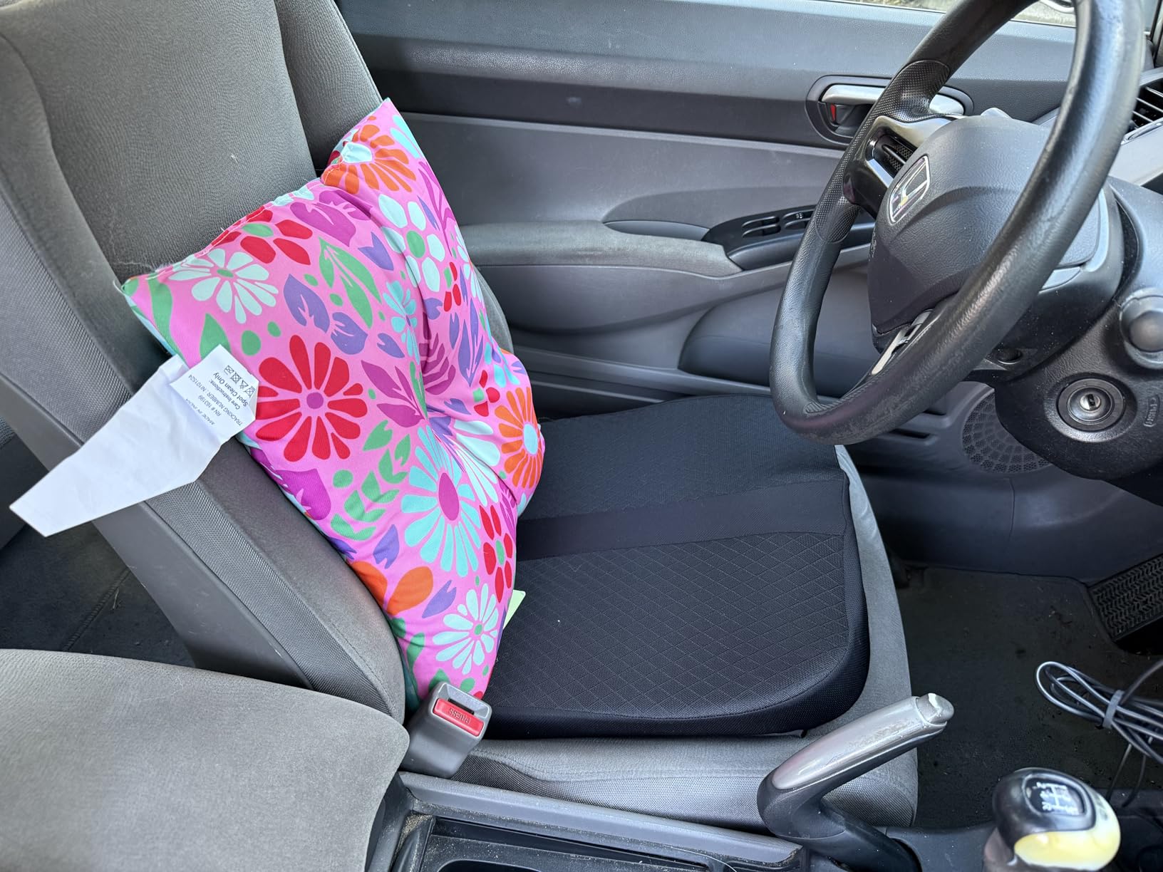 anzhixiu Elevated Car Seat Cushion for Improved View- Black customer photo 2